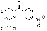 2,2-DICHLORO-N-(1-CHLOROMETHYL-2-(P-NITROPHENYL)-2-OXOETHYL)ACETAMIDE Struktur