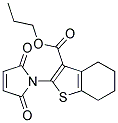 2-(2,5-Dioxo-2,5-dihydro-pyrrol-1-yl)-4,5,6,7-tetrahydro-benzo[b]thiophene-3-carboxylicacidpropylester Struktur