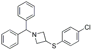 1-Benzhydryl-3-(4-chloro-phenylthio)-azetidine Struktur