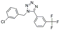 1-(3-Chlorobenzyl)-5-(3-(trifluoromethyl)phenyl)-1H-1,2,3,4-tetrazole Struktur