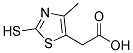 2-MERCAPTO_4_METHYI_1,3-THIAZOL-5-YL-ACETIC ACID Struktur