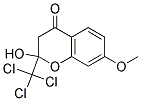 2-HYDROXY-7-METHOXY-2-TRICHLOROMETHYL-CHROMAN-4-ONE Struktur