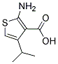 2-AMINO-4-ISOPROPYL-THIOPHENE-3-CARBOXYLIC ACID Struktur