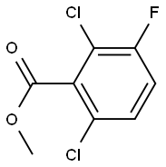 2,6-DICHLORO-3-FLUOROBENZOIC ACID METHYL ESTER Struktur