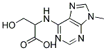 2-(9-METHYL-9H-PURIN-6-YLAMINO)-3-HYDROXYPROPANOIC ACID Struktur