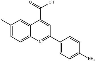 2-(4-AMINOPHENYL)-6-METHYLQUINOLINE-4-CARBOXYLIC ACID Struktur