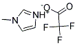 1-METHYLIMIDAZOLIUM TRIFLUOROACETATE Struktur