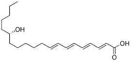 15(S)-HYDROXYEICOSATETRAENOIC ACID Struktur