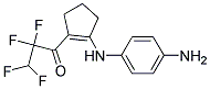 1-[(4-AMINOPHENYL)-AMINO]-2-(2,2,3,3-TERAFLUOROPROPANOYL)-CYCLOPENT-1-ENE Struktur