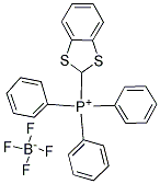 1,3-BENZODITHIOL-2-YLTRIPHENYL PHOSPHONIUM TETRAFLUOROBORATE Struktur