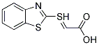 (2-BENZOTHIAZYL THIO) ACETIC ACID Struktur