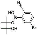 2-CYANO-5-BROMOPHENYLBORONIC ACID PINACOL ESTER Struktur