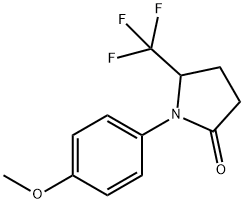 1-(4-METHOXY-PHENYL)-5-TRIFLUOROMETHYL-PYRROLIDIN-2-ONE Struktur