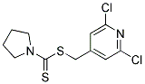 (2,6-DICHLORO-4-PYRIDYL)METHYL PYRROLIDINE-1-CARBODITHIOATE, TECH Struktur