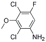 1-AMINO-2,4-DICHLORO-5-FLUORO-3-METHOXYBENZENE Struktur