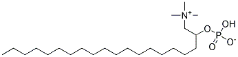 1-OCTADECYLPHOSPHOCHOLINE, SYNTHETIC Struktur