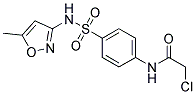 2-CHLORO-N-(4-{[(5-METHYLISOXAZOL-3-YL)AMINO]SULPHONYL}PHENYL)ACETAMIDE Struktur