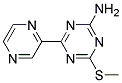 2-AMINO-4-(METHYLTHIO)-6-(2-PYRAZINYL)-1,3,5-TRIAZIN Struktur