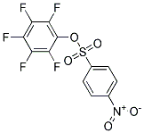 2,3,4,5,6-PENTAFLUOROPHENYL 4-NITROBENZENESULPHONATE Struktur