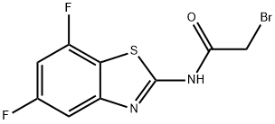 2-(BROMOACETAMIDO)-5,7-DIFLUORO-1,3-BENZOTHIAZOLE Struktur