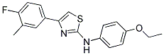 2-(4-ETHOXYPHENYLAMINO)-4-(4-FLUORO-3-METHYLPHENYL)THIAZOL Struktur