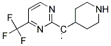 1-[4-(TRIFLUOROMETHYL)PYRIMIDIN-2-YL]PIPERIDIN-4-YLMETHANO Struktur