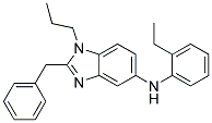 (2-BENZYL-1-PROPYL-1H-BENZOIMIDAZOL-5-YL)-(2-ETHYL-PHENYL)-AMINE Struktur