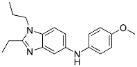 (2-ETHYL-1-PROPYL-1H-BENZOIMIDAZOL-5-YL)-(4-METHOXY-PHENYL)-AMINE Struktur