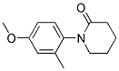 1-(4-METHOXY-2-METHYL-PHENYL)-PIPERIDIN-2-ONE Struktur