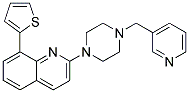 2-[4-(PYRIDIN-3-YLMETHYL)PIPERAZIN-1-YL]-8-(2-THIENYL)QUINOLINE Struktur