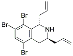 (1S,3S)-1,3-DIALLYL-5,7,8-TRIBROMO-1,2,3,4-TETRAHYDROISOQUINOLINE Struktur