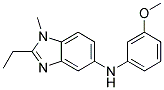 (2-ETHYL-1-METHYL-1H-BENZOIMIDAZOL-5-YL)-(3-METHOXY-PHENYL)-AMINE Struktur