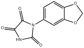 1-(1,3-BENZODIOXOL-5-YL)IMIDAZOLIDINE-2,4,5-TRIONE Struktur