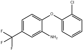 2-(2-CHLOROPHENOXY)-5-(TRIFLUOROMETHYL)ANILINE Struktur