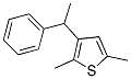 2,5-DIMETHYL-3-(1-PHENYL-ETHYL)-THIOPHENE Struktur