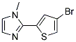 2-(4-BROMO-THIOPHEN-2-YL)-1-METHYL-1H-IMIDAZOLE Struktur