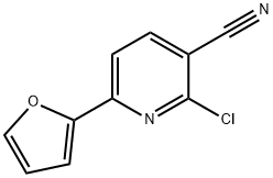 2-CHLORO-6-FURAN-2-YL-NICOTINONITRILE Struktur