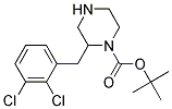 2-(2,3-DICHLORO-BENZYL)-PIPERAZINE-1-CARBOXYLIC ACID TERT-BUTYL ESTER Struktur