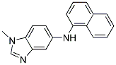 (1-METHYL-1H-BENZOIMIDAZOL-5-YL)-NAPHTHALEN-1-YL-AMINE Struktur