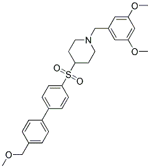 1-(3,5-DIMETHOXYBENZYL)-4-([4'-(METHOXYMETHYL)BIPHENYL-4-YL]SULFONYL)PIPERIDINE Struktur