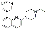 2-(4-ETHYLPIPERAZIN-1-YL)-8-PYRIMIDIN-5-YLQUINOLINE Struktur