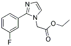 [2-(3-FLUORO-PHENYL)-IMIDAZOL-1-YL]-ACETIC ACID ETHYL ESTER Struktur