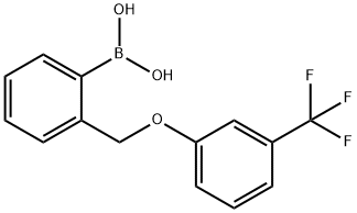 2-[(3'-(TRIFLUOROMETHYL)PHENOXY)METHYL]PHENYLBORONIC ACID Struktur