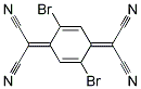 2,2'-(2,5-DIBROMOCYCLOHEXA-2,5-DIENE-1,4-DIYLIDENE)DIMALONONITRILE Struktur