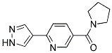 2-(1H-PYRAZOL-4-YL)-5-(PYRROLIDIN-1-YLCARBONYL)PYRIDINE Struktur