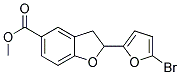 2-(5-BROMO-FURAN-2-YL)-2,3-DIHYDRO-BENZOFURAN-5-CARBOXYLIC ACID METHYL ESTER Struktur