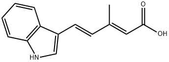 (2E,4E)-5-(1H-INDOL-3-YL)-3-METHYL-PENTA-2,4-DIENOIC ACID Struktur