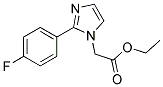 [2-(4-FLUORO-PHENYL)-IMIDAZOL-1-YL]-ACETIC ACID ETHYL ESTER Struktur