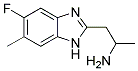 2-AMINOPROPYL-5(6)-METHYL-FLUORO-BENZIMIDAZOLE Struktur