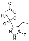 1-METHYL-3-CHLORO-4-ETHYLFORMATE-5-PYRAZOLESULFONAMIDE Struktur